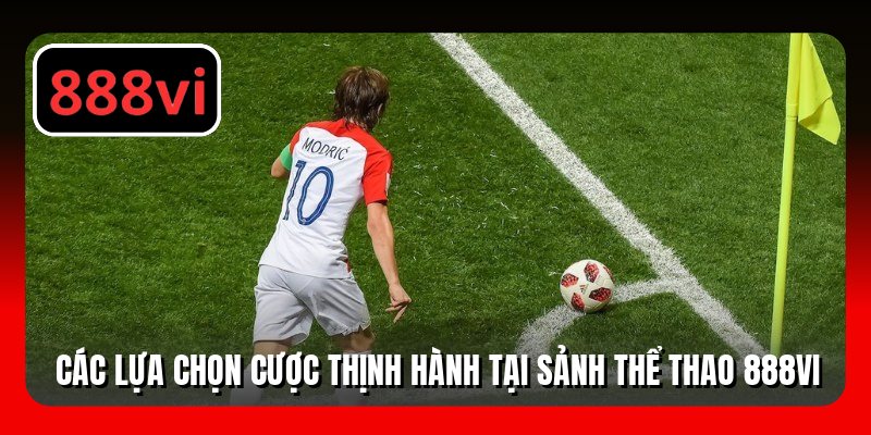 Các lựa chọn cược thịnh hành tại sảnh thể thao 888VI